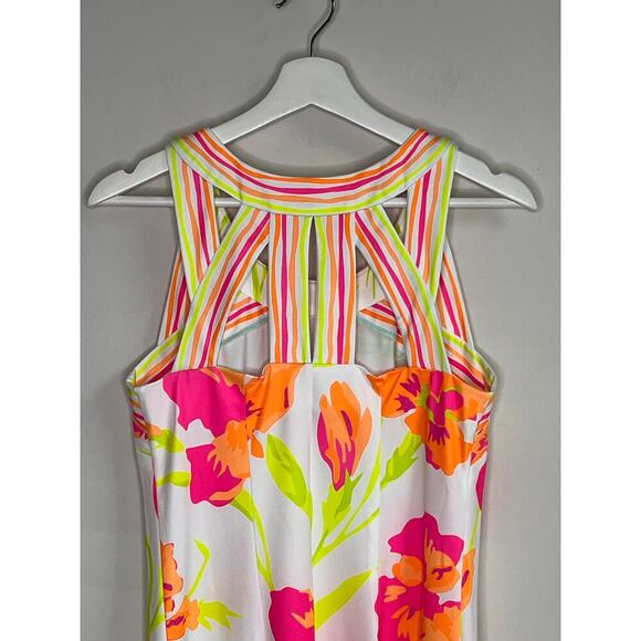 Gretchen Scott Isosceles Icon Sheath Mini Dress White Multi Women's Size S - Picture 7 of 9